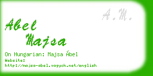 abel majsa business card