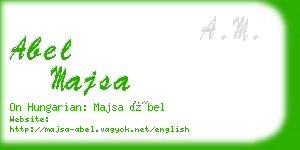 abel majsa business card